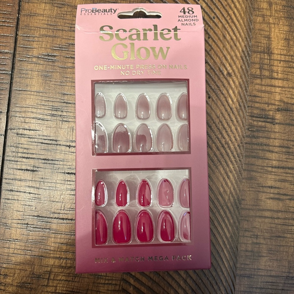 Scarlet Glow Press-On Nails
